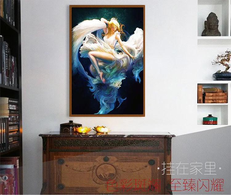 Картина из белых страз CAMMITEVER для девочек картина 5d сделай сам мозаика вышивка