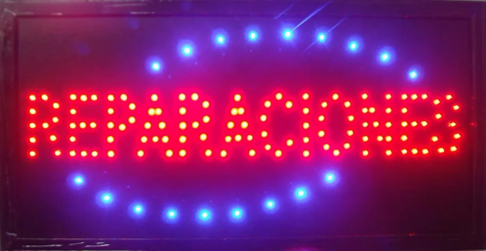 

Ремонт светодиодная вывеска на заказ 10x19 дюймов ультра яркая для помещений оптовая продажа