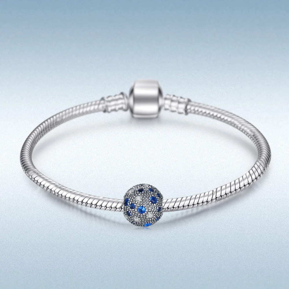 Jewelrypalace стерлингового серебра 925 соцветие синий и белый жемчужный бисер Подвески