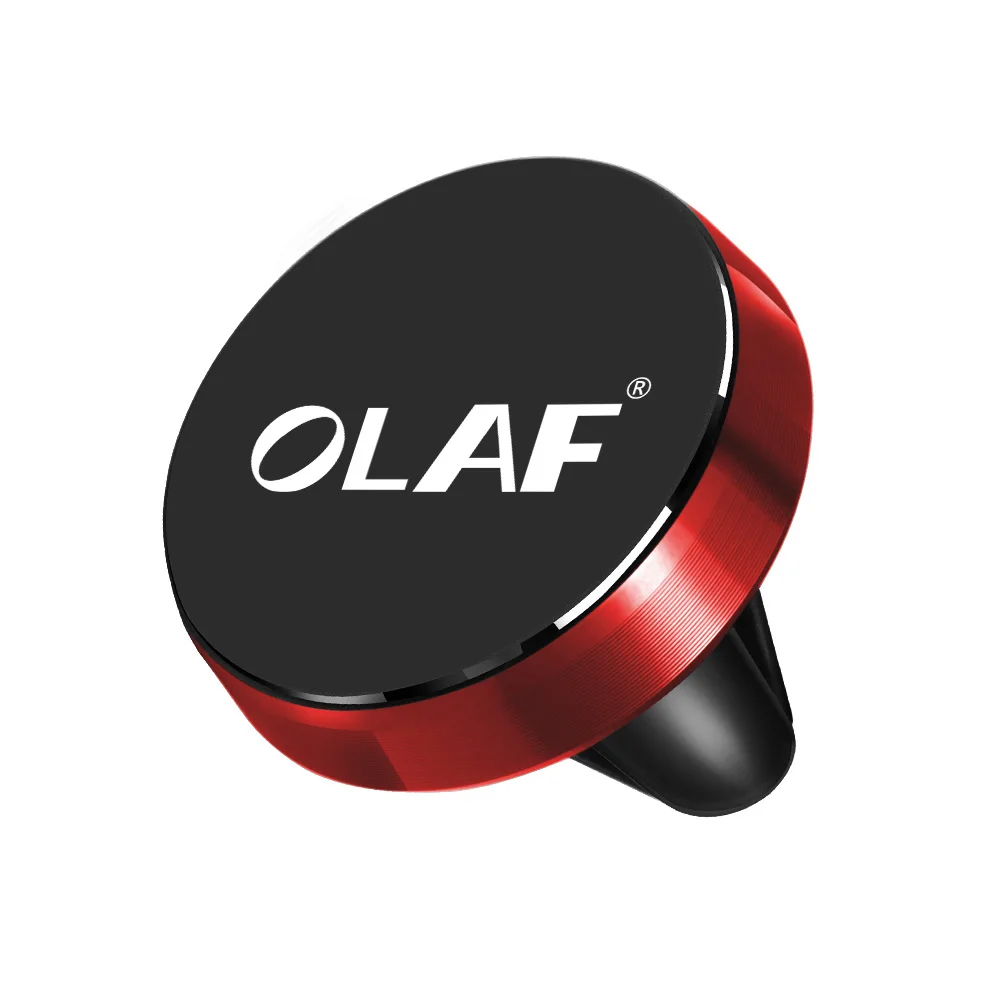 Red Олаф универсальная Магнитная автомобильная подставка для телефона в машину для iPhone 7 X samsung магнит на вентиляционное отверстие для мобильного телефона Поддержка gps - Цвет: Red