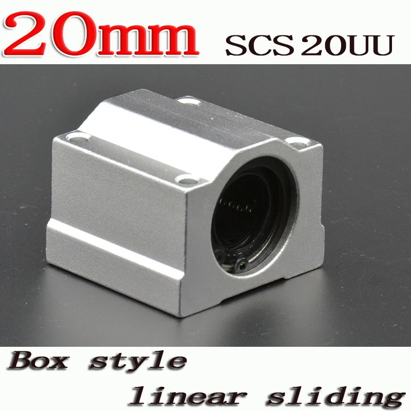 4 шт./лот SC20UU SCS20UU 20 мм Линейный шарикоподшипник скользящий Блок линейный
