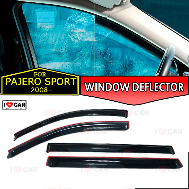 Оконный дефлектор для Mitsubishi Pajero Sport 2008 2015 автомобильный оконный ветрозащитный