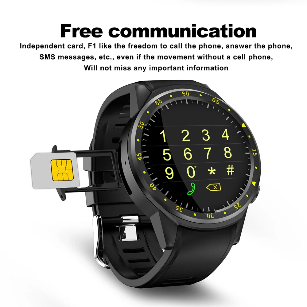 F1 smart watch GPS SIM TF для студийной съемки с изображением спортивные подключаемые к