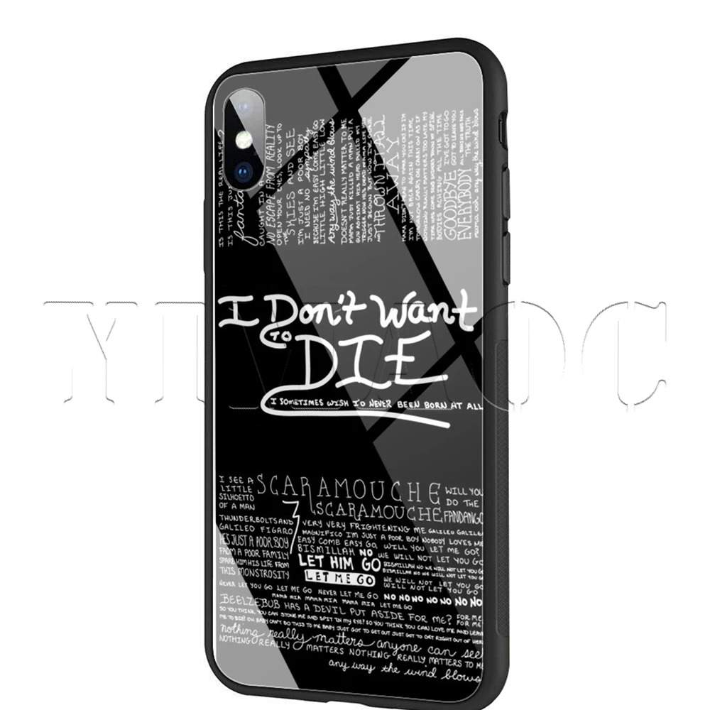 Чехол YIMAOC queen Freddie Mercury из закаленного стекла для iPhone 11 Pro XS MAX XR X 8 7 6 6S Plus