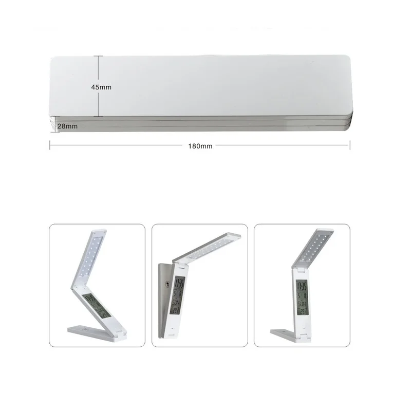 Диммируемый светодиодный настольный светильник Складная Аккумуляторная