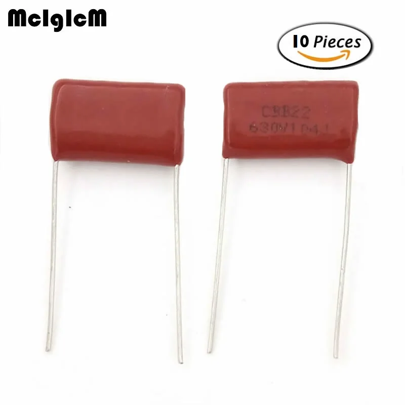 MCIGICM 100nF 104 630 V 10 шт CBB конденсатор из полипропиленовой пленки шаг 15 мм