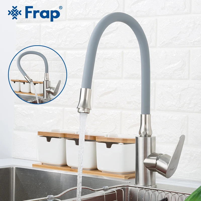 FRAP кухонный кран из силикагеля hosepipe гибкий кухонный кран для раковины Смеситель кран для воды экономия воды кран из нержавеющей стали