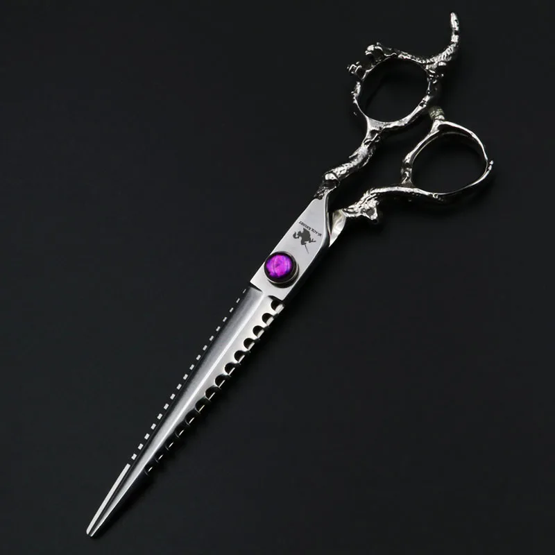 7 дюймовые ножницы черный рыцарь Профессиональный парикмахерский салон для