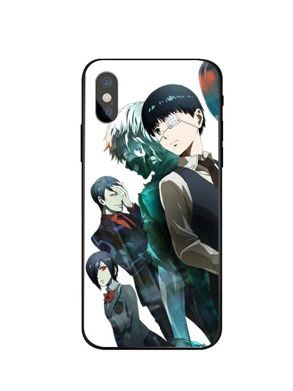 Черный мягкий чехол из ТПУ с японским Аниме Tokyo Ghoul для iPhone 11 Pro MAX 5 5S SE 6 6S Plus 7 8 XS XR