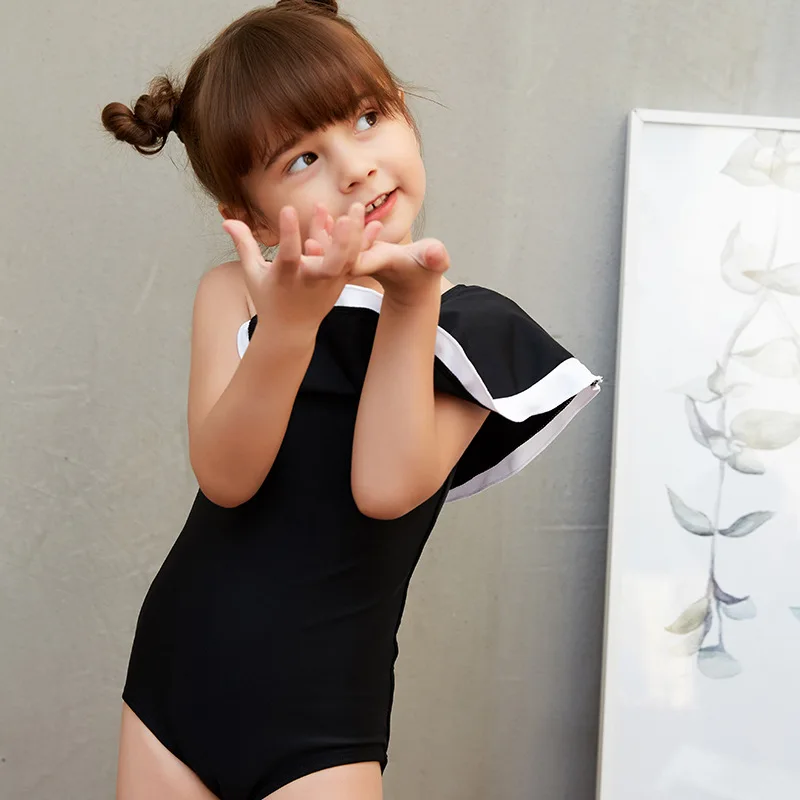 Летний комплект бикини для маленькой девочки детский купальный костюм пляжный