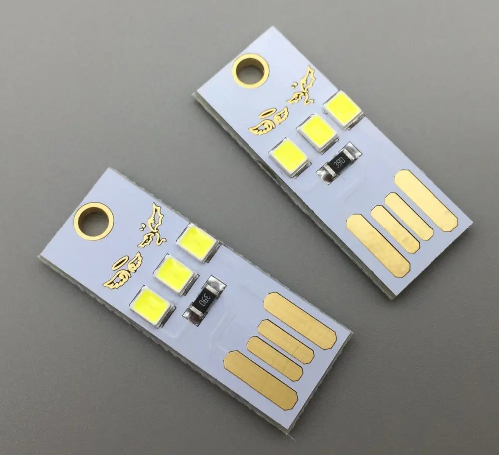 5 шт. ультра тонкая лампа для кемпинга с подсветкой USB портативное зарядное