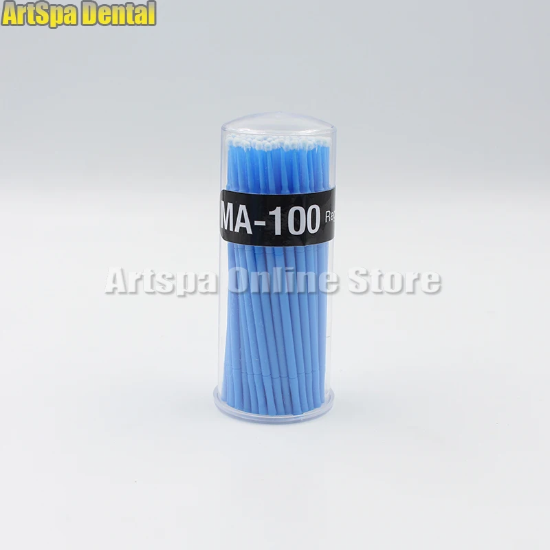 

200PCS Bule Dental Disposable Micro Brush Dental Materials Micro Applicators