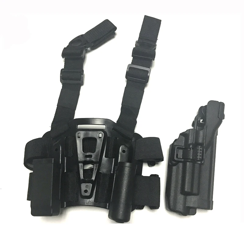 Тактический кобура Glock 17 19 22 23 31 32 для правой руки военный охотничий пистолет кобура с журналом и фонариком