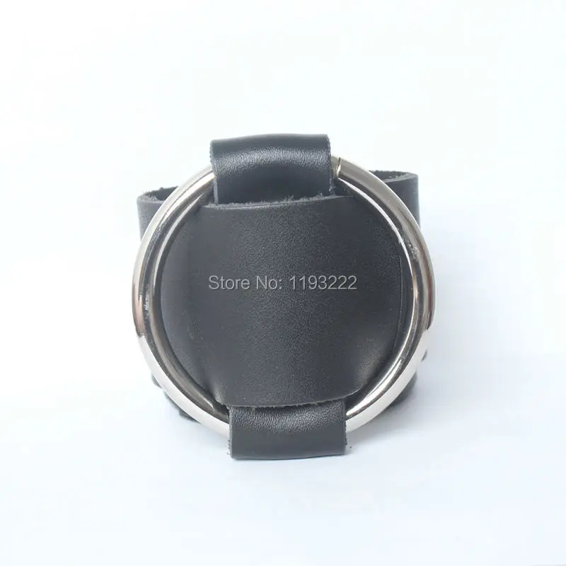 Панк рок Готический ручной Большой Круглый Золотой металлический кожаный