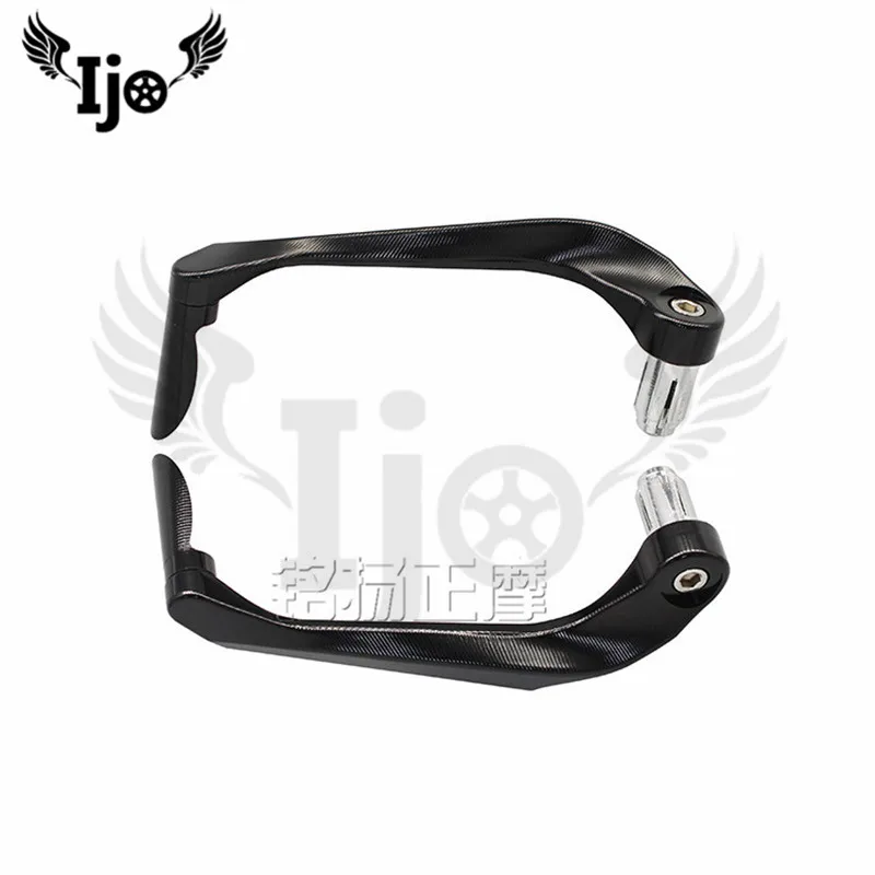 Много цветов moto rbike handguard Профессиональный алюминий сплав cnc высокого качества анти-осенний защитный стержень ветрозащитный мото защита рук - Цвет: Черный