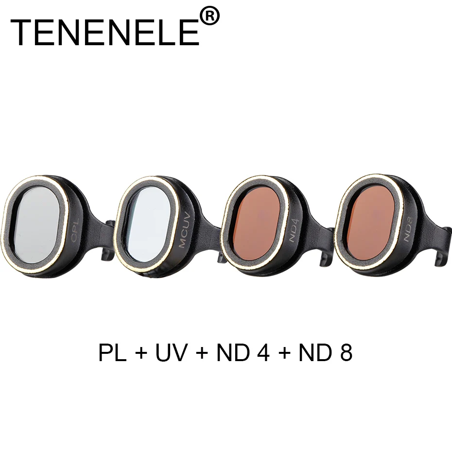 TENENELE для Dji Spark фильтр для дрона нейтральной плотности ND 4 8 фильтры для DJI Spark UV поляризационные фильтры gimbals аксессуары для дрона
