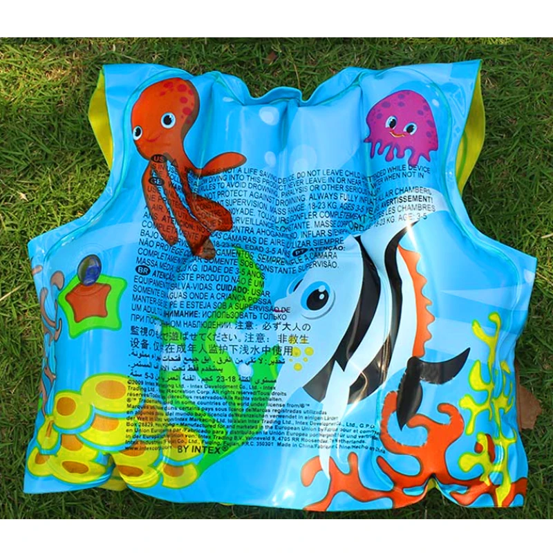 Детский плавающий жилет для плавания с милым мультяшным рисунком|swimming kids