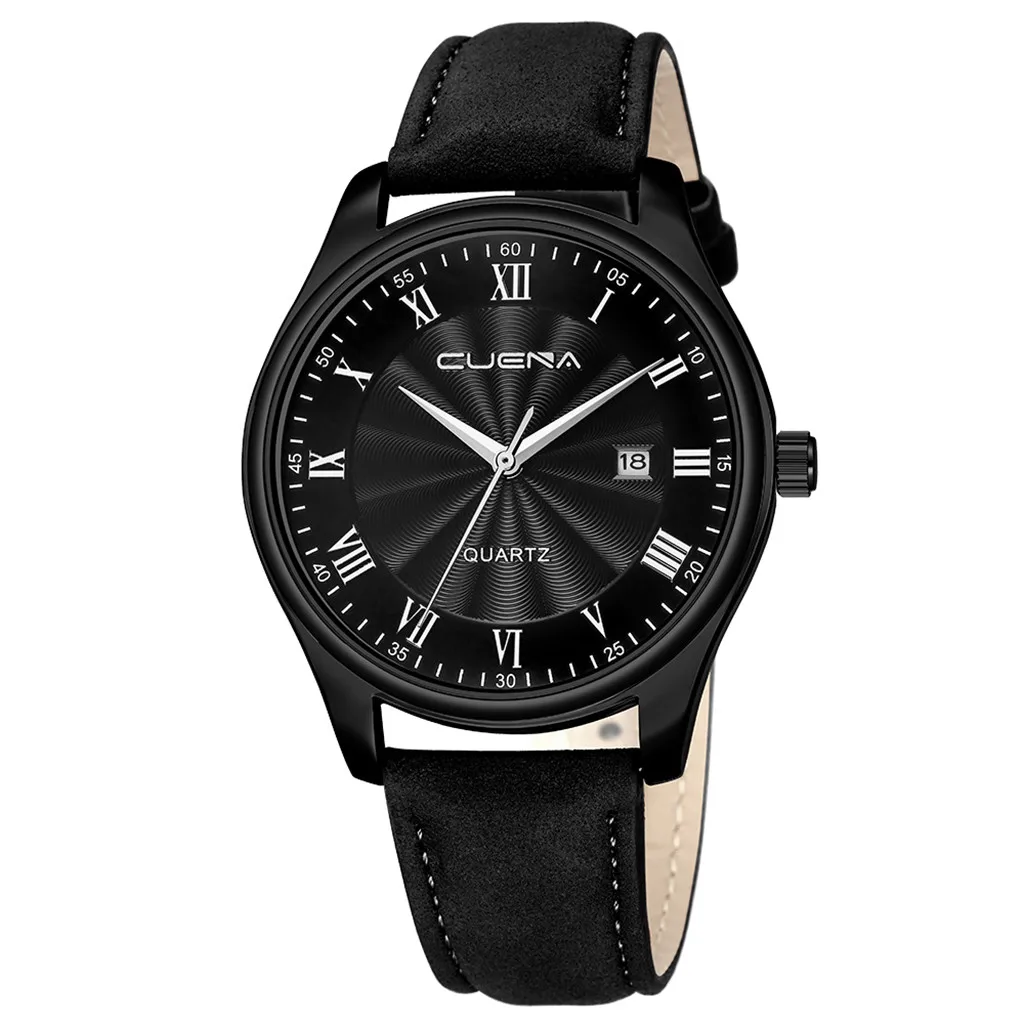 CUENA модные роскошные мужские часы деловые простые нержавеющая сталь циферблат