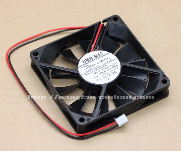 NMB MAT 3106KL 05W B40 C04 DC 24V 0.12A 80x80x15 мм вентилятор охлаждения сервера|square fan|server fan80x80x15mm fan |