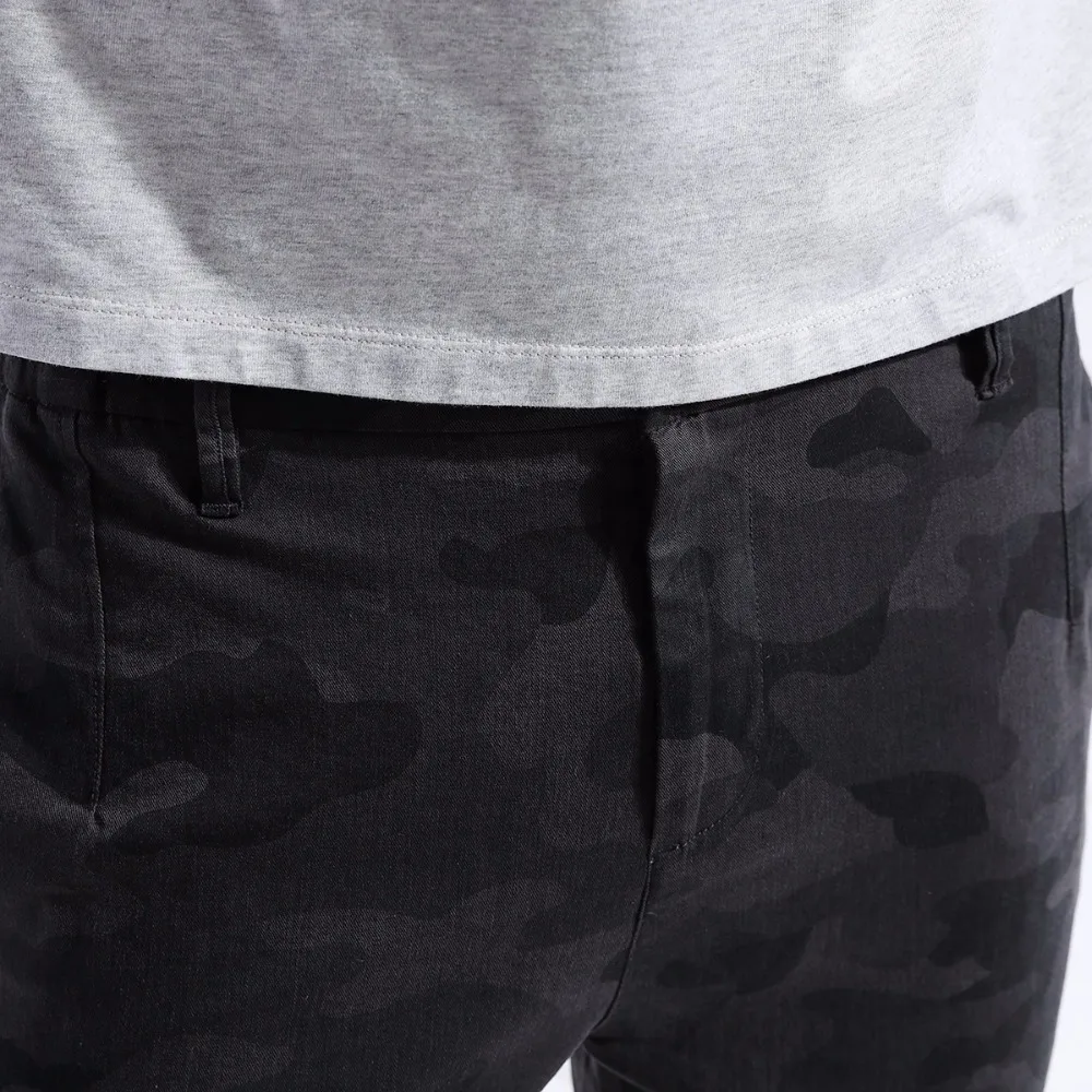 SIMWOOD 2019 Осенние новые мужские брюки модные камуфляжные серые облегающие длинные