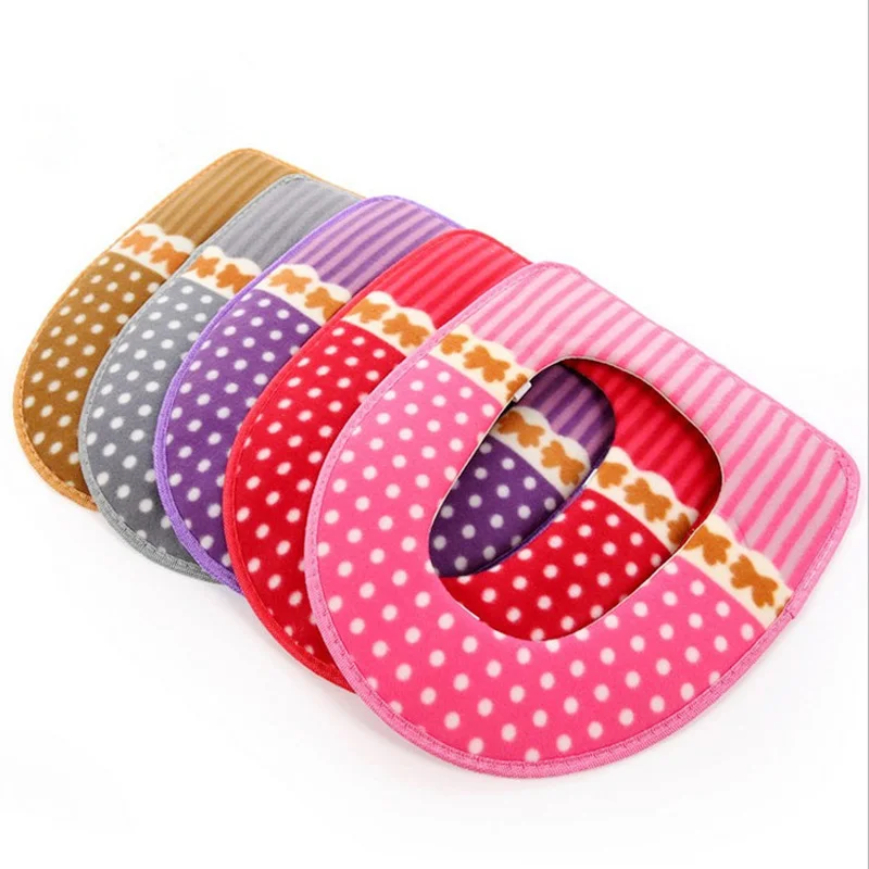 Warm Comfortable Toilet Seat Covers for Bathroom Products Cotton Pedestal Pan Cushion Pads Decoration 5 Color Options|toilet seat cover|warm toilet