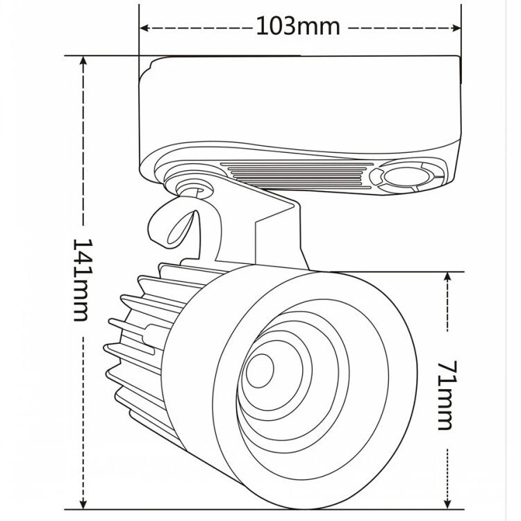 Быстрая бесплатная доставка (20 шт./лот) светодиодная лампа для следа 15 Вт COB