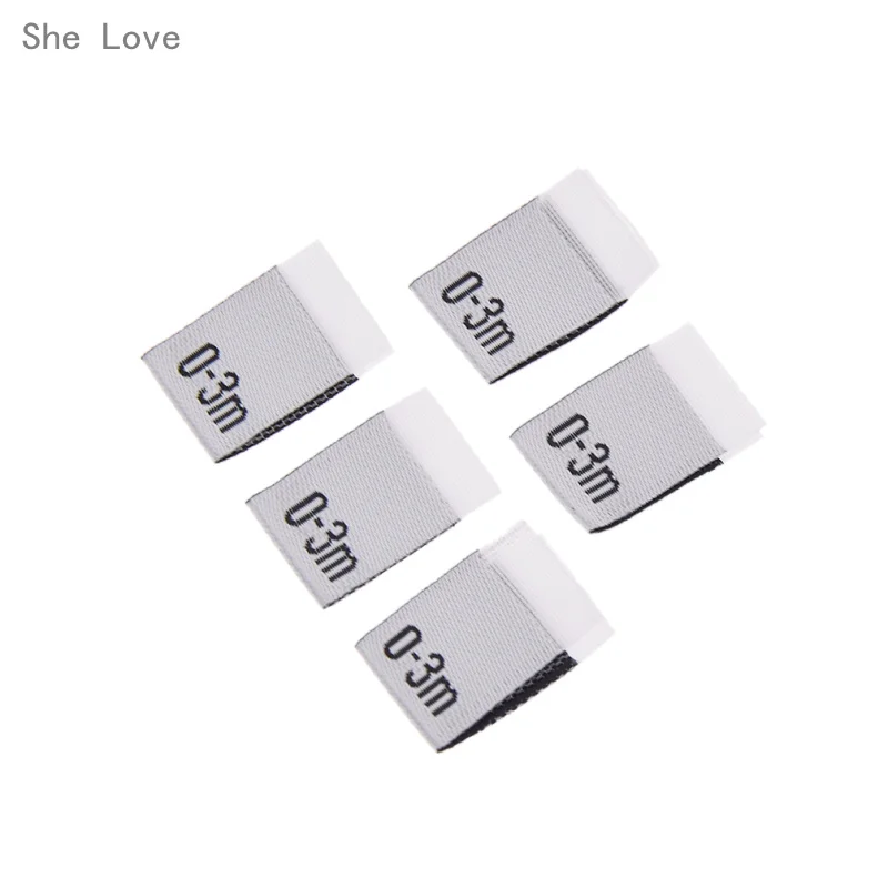 2 She Love/100 шт., одежда для малышей, полиэфирная ткань, этикетки для одежды, швейные, бытовые, текстильные, Лоскутные, аксессуары для одежды - Цвет: 2
