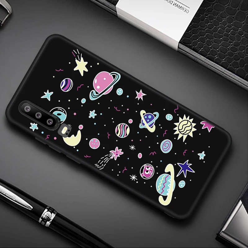 14 Чехол из мягкого ТПУ с рисунком для huawei P20 Pro P30 Lite P20Lite P30Lite Чехол черный матовый чехол для huawei P20 Lite P30 P20Pro P30Pro - Цвет: 14