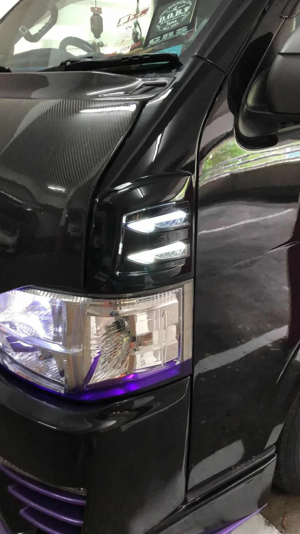 Горячие автомобильные аксессуары ABS hiace body kit 2005- светодиодный светильник крыло Поворотный Светильник вспышки