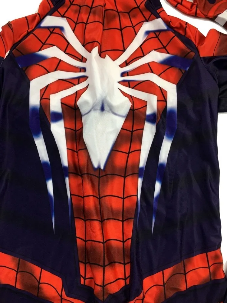 PS4 insomniac Человек-паук косплей костюм костюмы супергероя для Хэллоуина мужчин