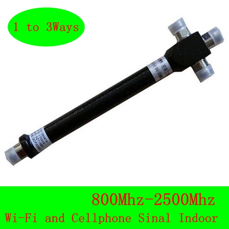 

3 Way Cavity Power Splitter Divider 1 to 3 for Cellphone Signal Booster Repeater , N Female Connector 800-2500MHz