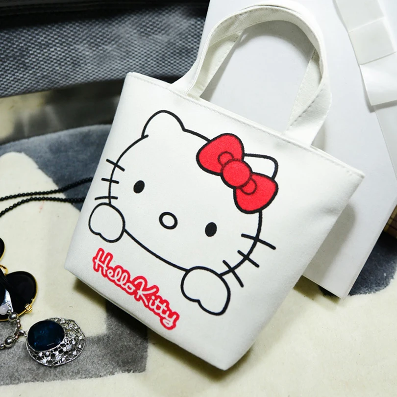 2019 модная сумка мессенджер Hellokitty портативные холщовые сумки тоуты Женский