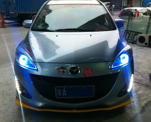 Светодиодный ные дневные ходосветильник DRL для mazda 5 201 12 с диммером и