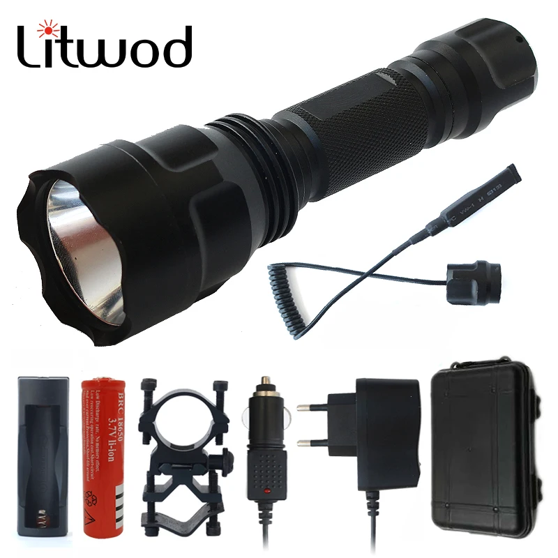 Z20 Litwod C8 высокое Мощность Тактический светодио дный фонарик XM L2 T6 U3 самообороны