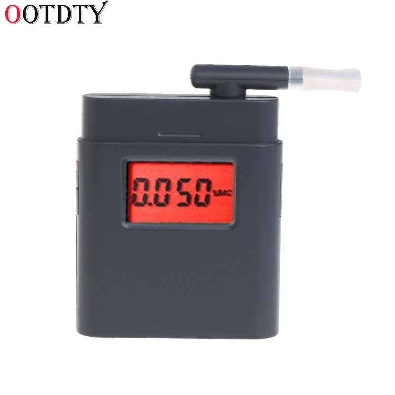 Цифровой алкотестер OOTDTY с ЖК дисплеем Алкотестер красной подсветкой и 5