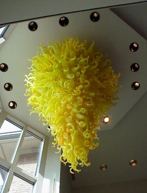 

Modern Large Chihuly Handmade Blown Murano Glass Chandeliers LED Flush Mounted Chandelier Lighting