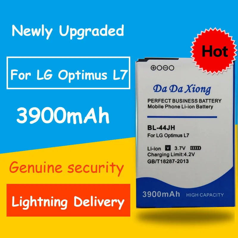 3900 мА/ч, BL-44JH BL44JH Батарея для LG Optimus L4 II E440 или рюкзак с изображением трансформеров оптимуса L5 II E460 или рюкзак с изображением трансформеров оптимуса L5 II E455 MS770 L7 P700 P705