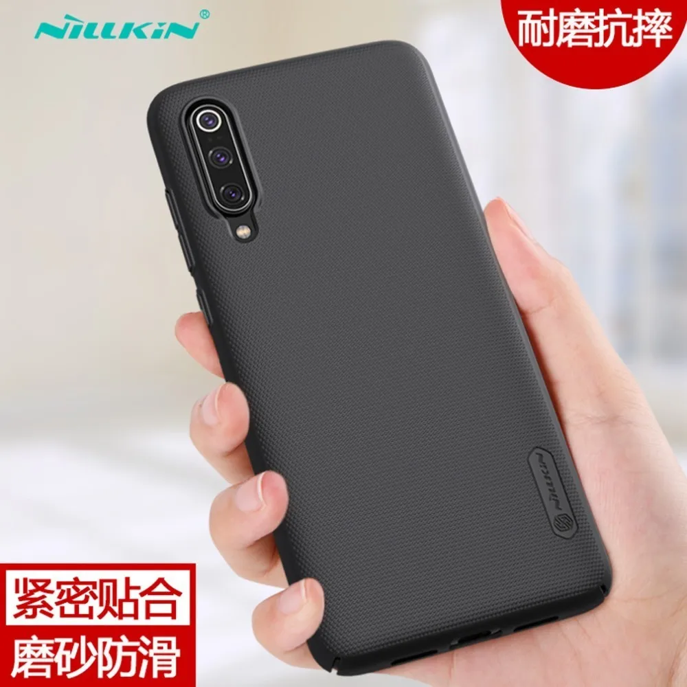 Black For Xiaomi Mi 9 Case Xiaomi mi 9 SE Cover Nillkin Frosted Shield PC Hard Back Cover Case for Xiaomi Mi 9 Mi9 Explorer cases - Цвет: Black