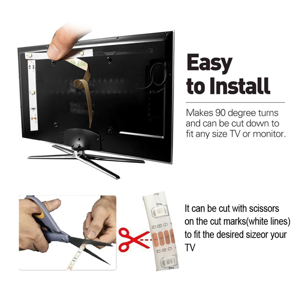 Светодиодная лента RGB освещение для дома сада комнаты уличного квадратного