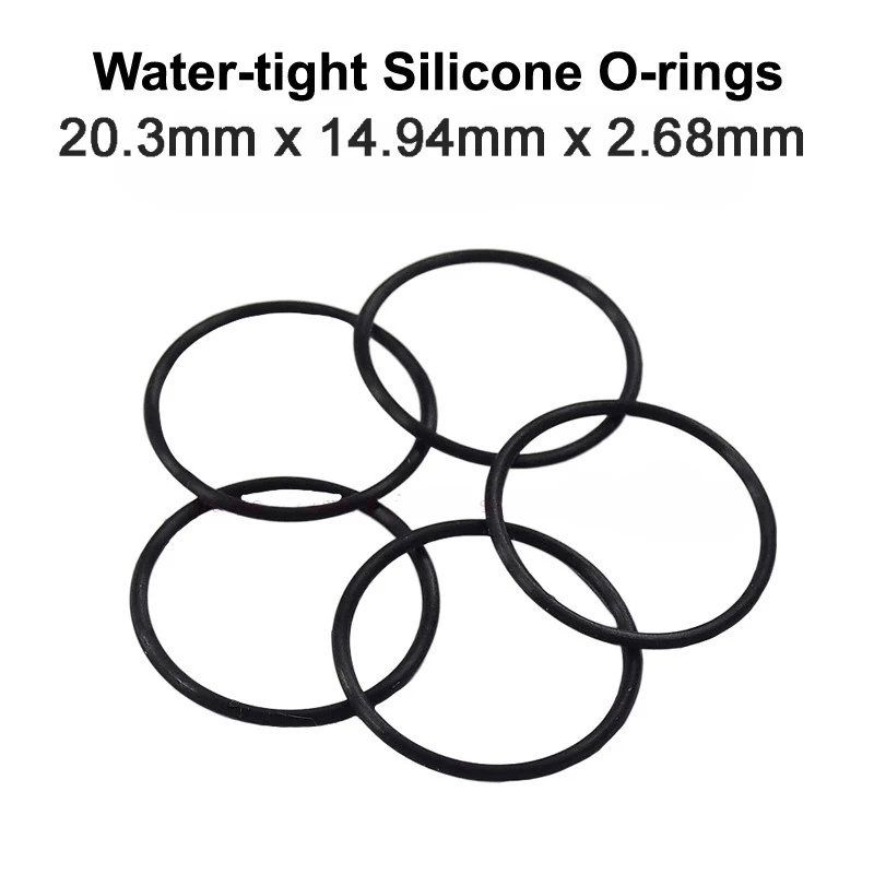 

20.3mm x 14.94mm x 2.68mm Water-tight O-Ring Seals - Black ( 10 pcs )