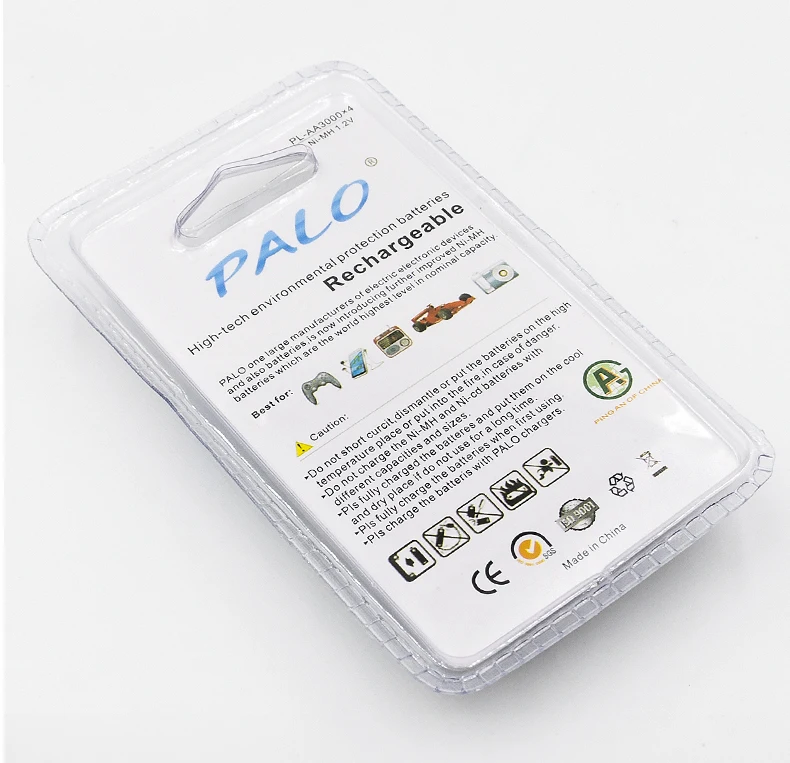 6 шт.* PALO AA батарея Ni-MH 1,2 V 3000MAH AA перезаряжаемые батареи 2A Bateria Baterias с 1 батарейный чехол