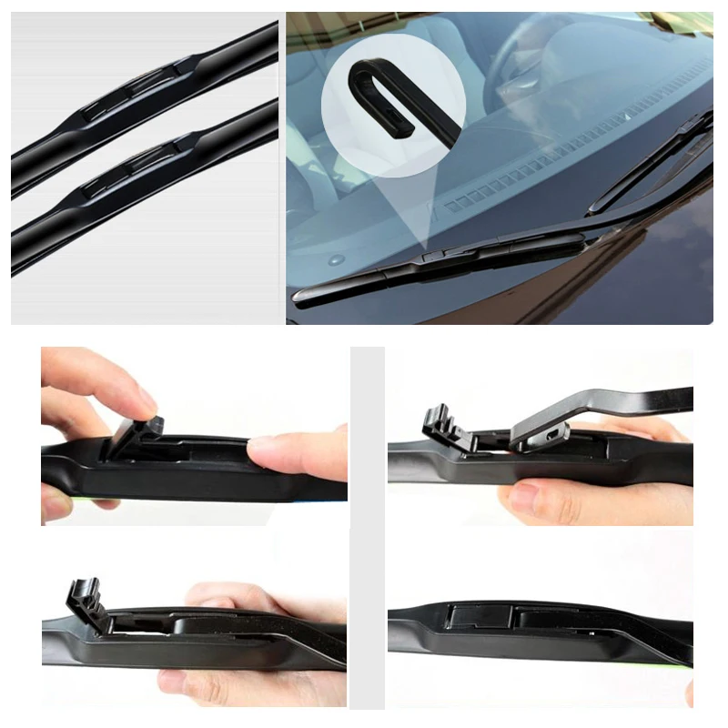 Универсальный u-образный Тип Hybird стеклоочистителя Натуральный Прочная резиновая