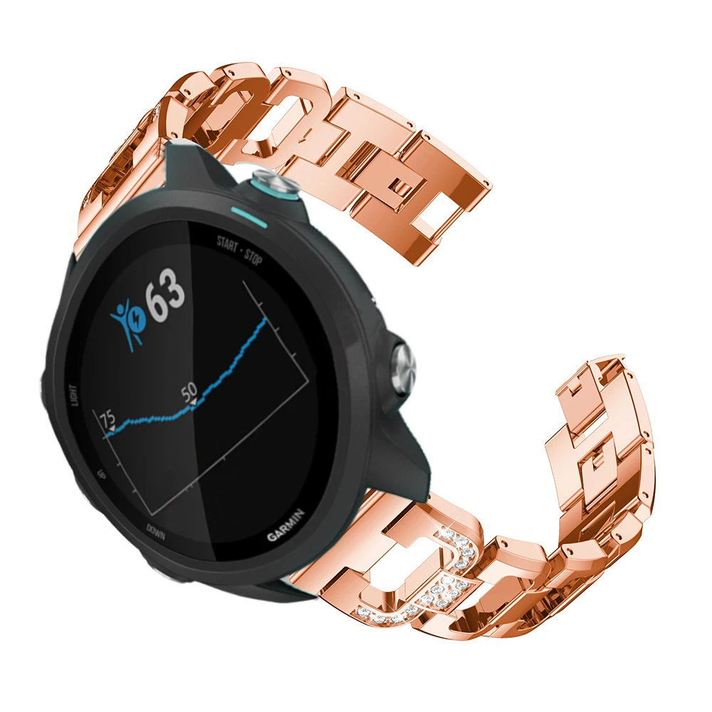 Ремешок для часов Garmin forerunner 245 металлический браслет из нержавеющей стали samsung