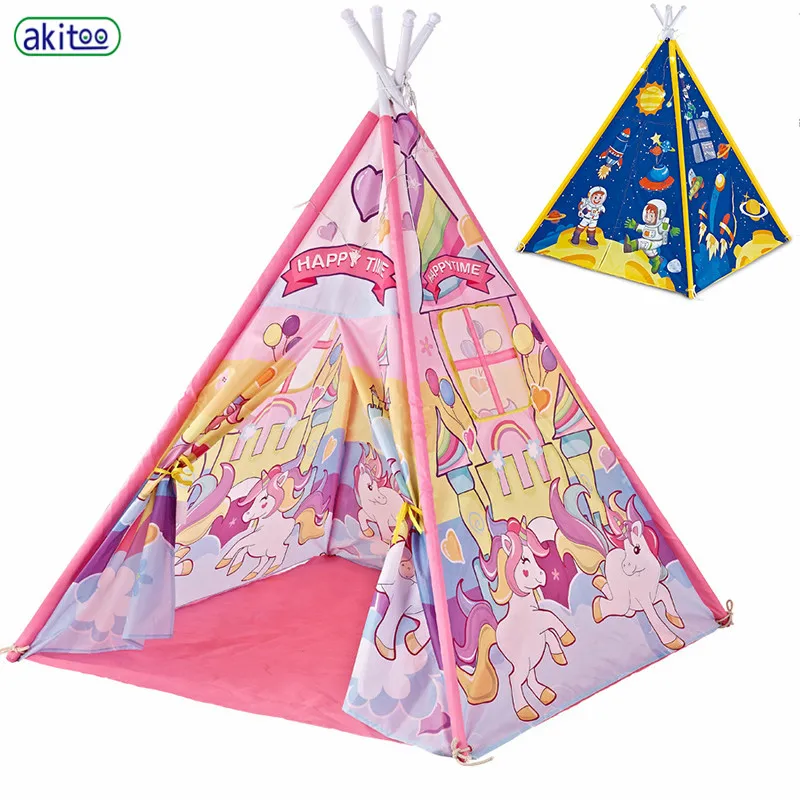 

akitoo Indian children's tent play house indoor and outdoor oversized toy house princess boys and girls baby play house #155