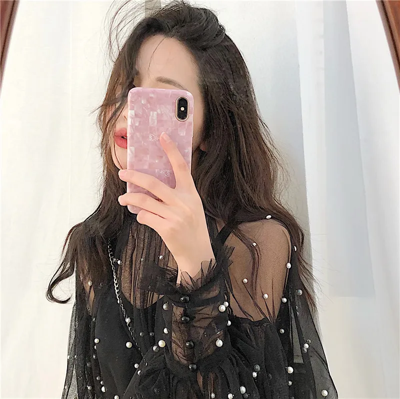 Для iPhone 8 Plus чехол для телефона золотая линия Мрамор каменные изображения ТПУ