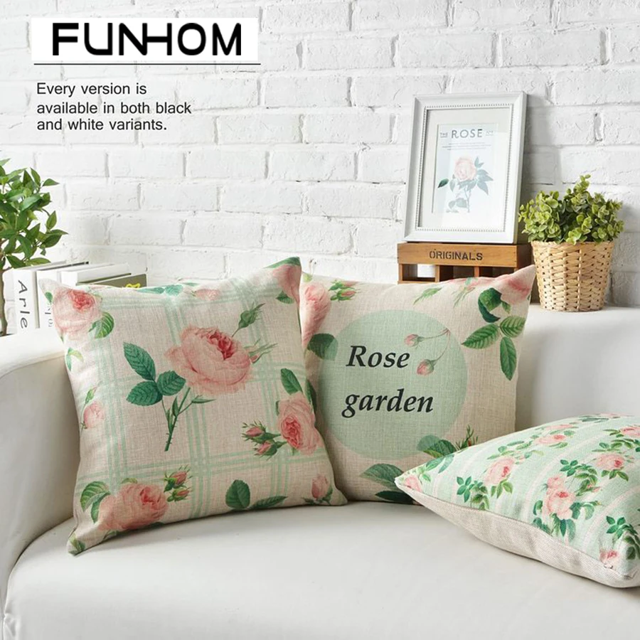 Европейская деревенская Цветочная Подушка с цветами подушка для украшения дома