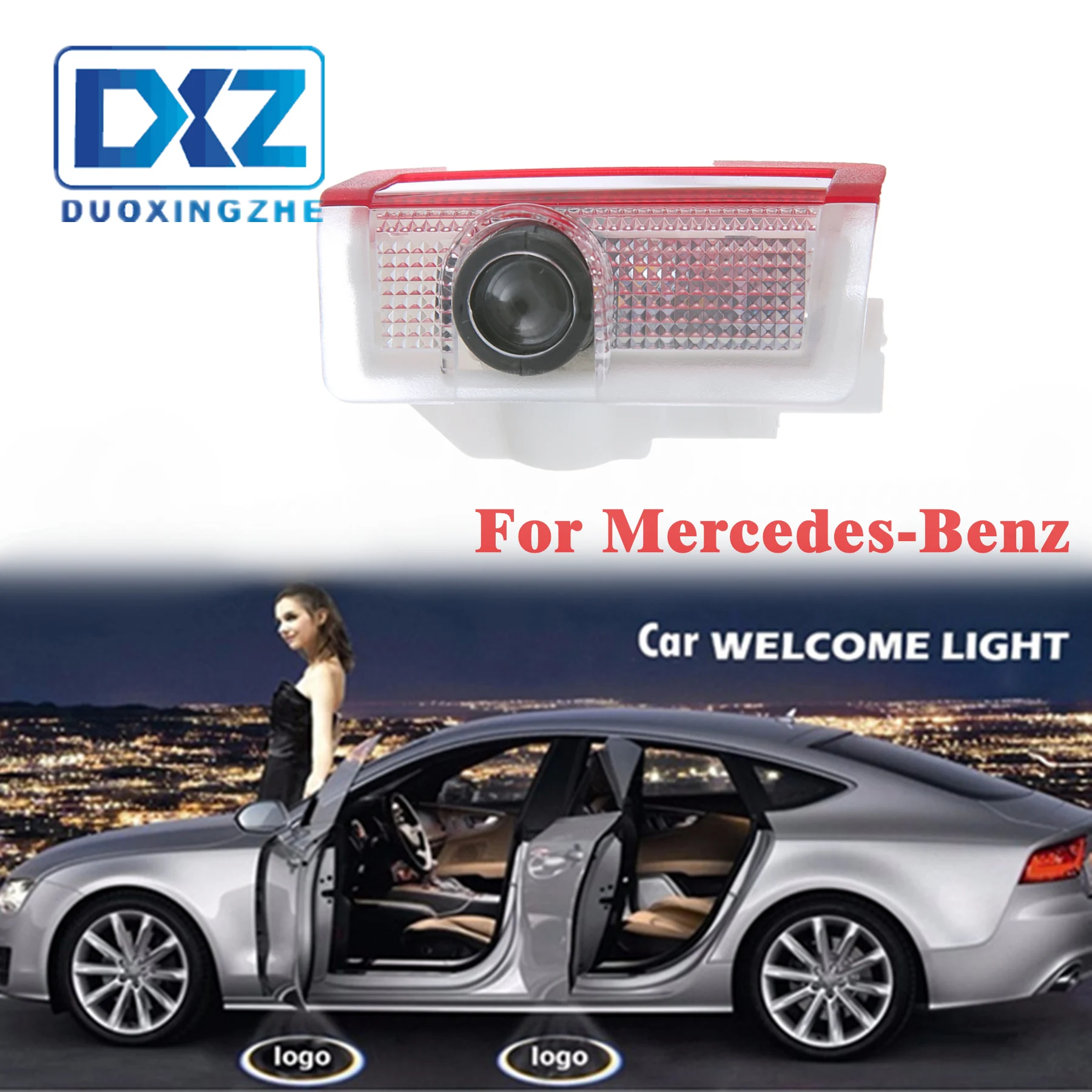 DXZ 2 шт. для Mercedes benz w212 w213 w166 w176 E200 E300 E260 E class Автомобильная дверь с электроприводом Logo проектор Ghost Shadow Light аксессуары