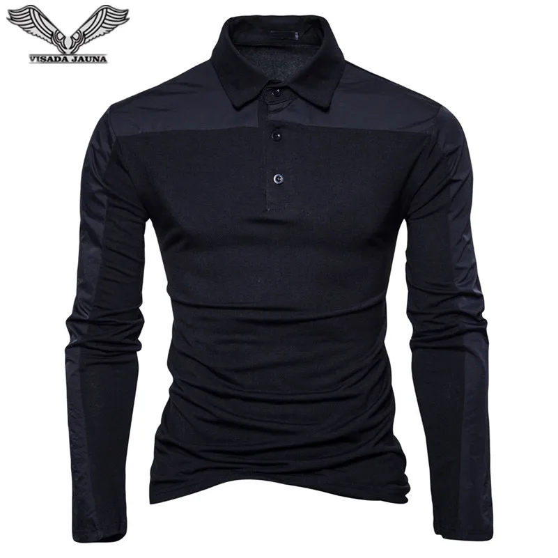Рубашка VISADA JAUNA N8892 мужская с длинным рукавом хлопковая блуза Slim Fit сорочка
