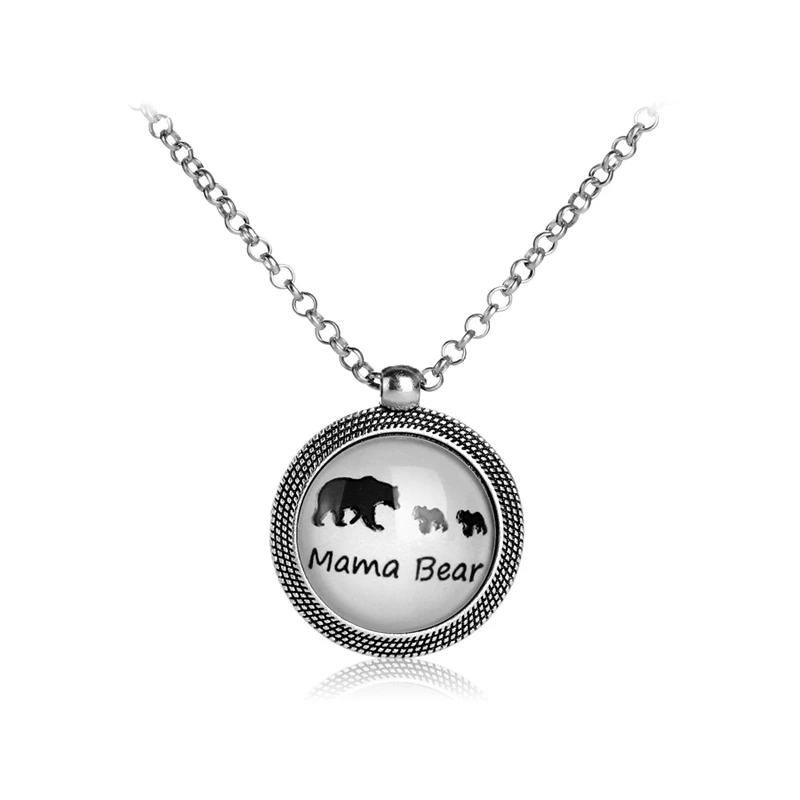 Светящееся ожерелье для мамы и ребенка украшение в виде медведя бара мишки мама