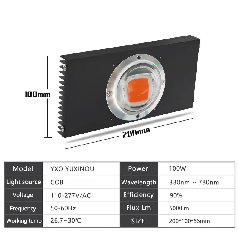 100 W 200 W 300 W 400 W 500 W СИД растет свет 300 Вт полный спектр для внутреннего парник, теплица для выращивания растений с/х Светодиодная лампа для выращивания овощей, цветущих растений режим